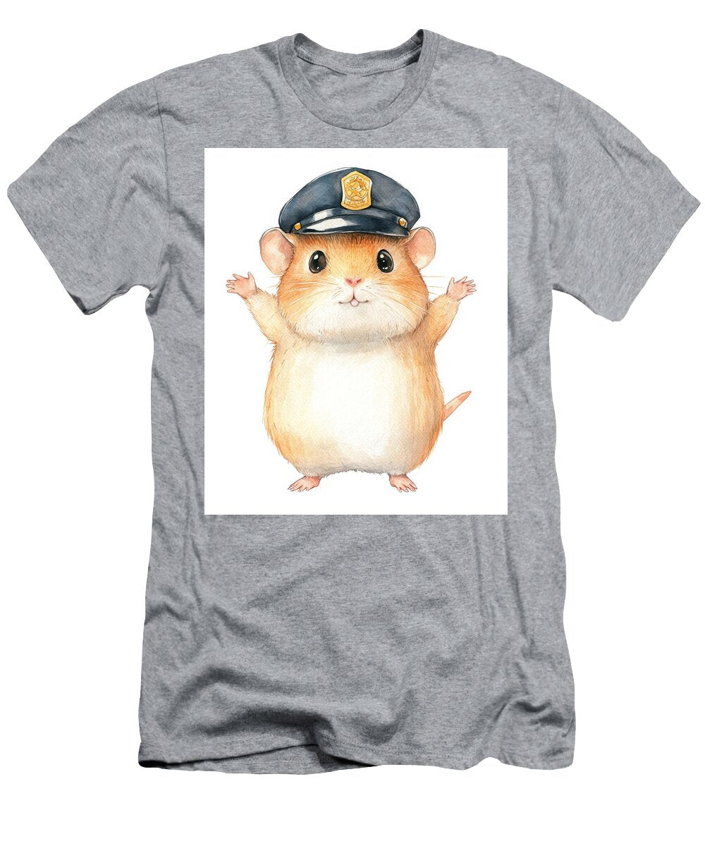 Cute Hamster in a Police Hat Mitucunaw O T-Shirt