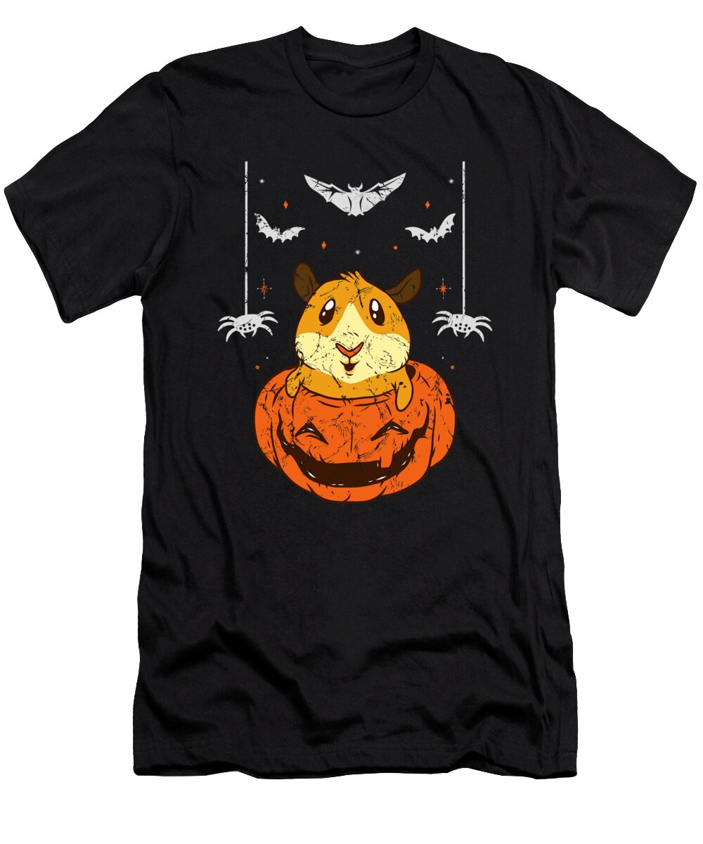 Cute Hamster in Spooky Pumpkin Halloween Tenshirt T-Shirt