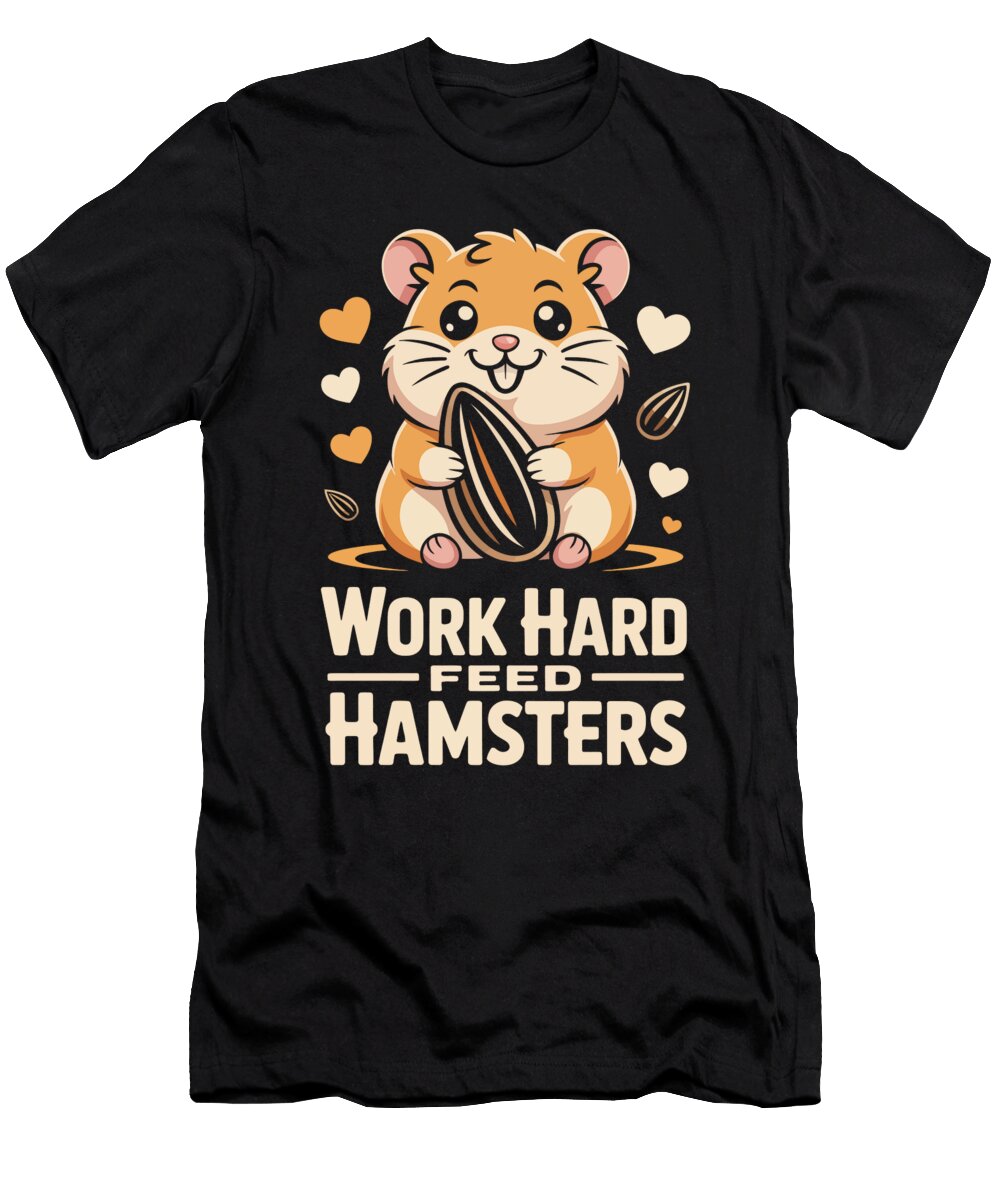 Cute Hamster Motivation Poster Joanna Redesiuk T-Shirt