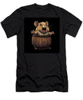 Cute Hamster Shouting Inside Wooden Bucket Tijile Luboch T-Shirt