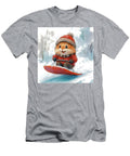 Cute Hamster Sledding in the Winter Snow Rhys Jacobson T-Shirt