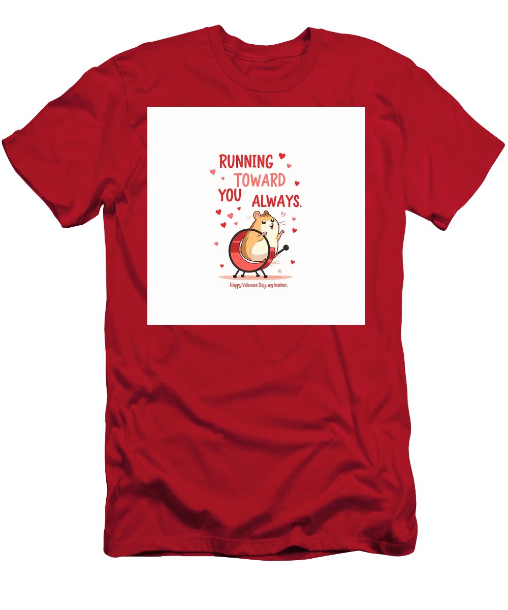 Cute Hamster Valentines Greeting Mehmed Franky T-Shirt