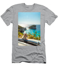 Cute Hamster Wearing Tiny Hat on Car Overlooking Sea Michal Bednarek T-Shirt