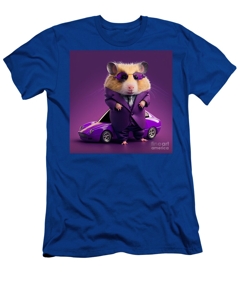 Cute Hamsters Relax Polygon T-Shirt