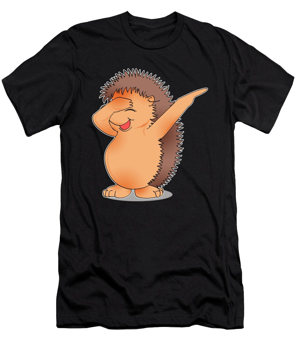 Cute Hedgehog Dabbing Animal Love Porcupine Gift Muc Designs T-Shirt