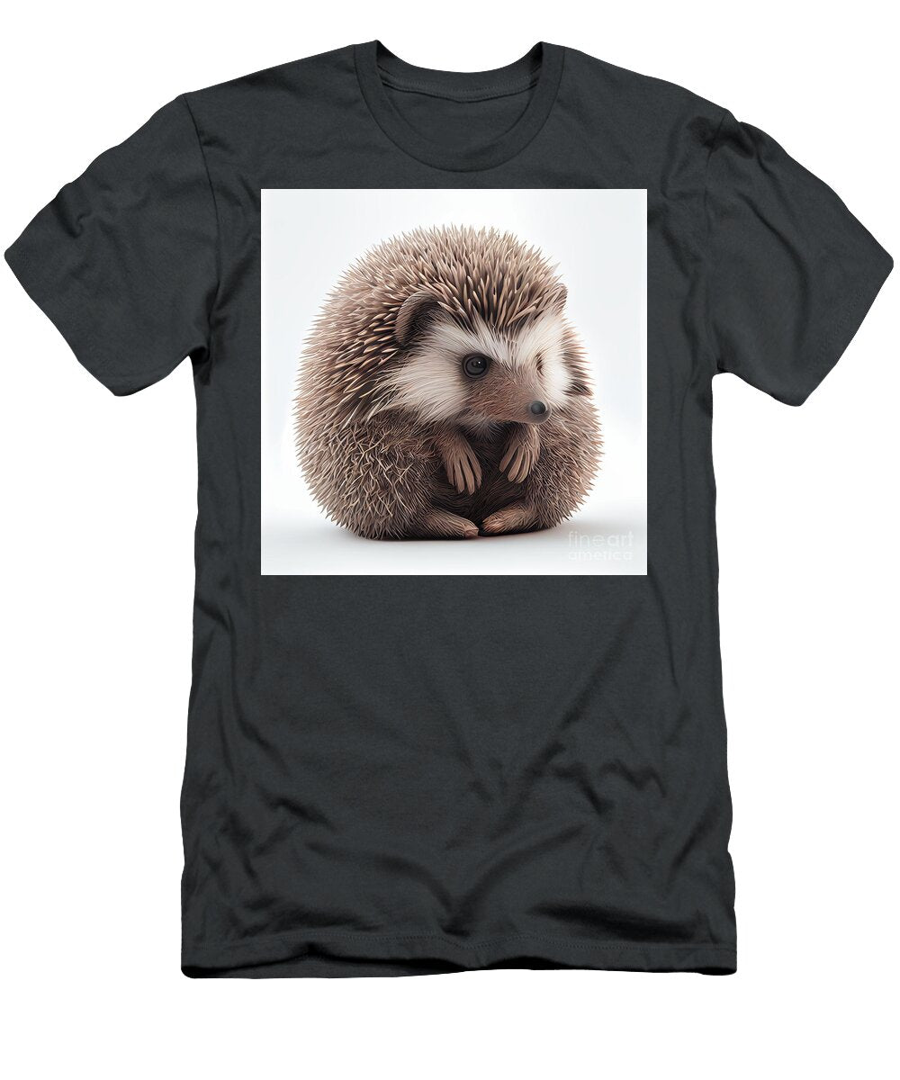Cute Hedgehog Half Body Postrait Isolated By Asar Studios Celestial Images T-Shirt