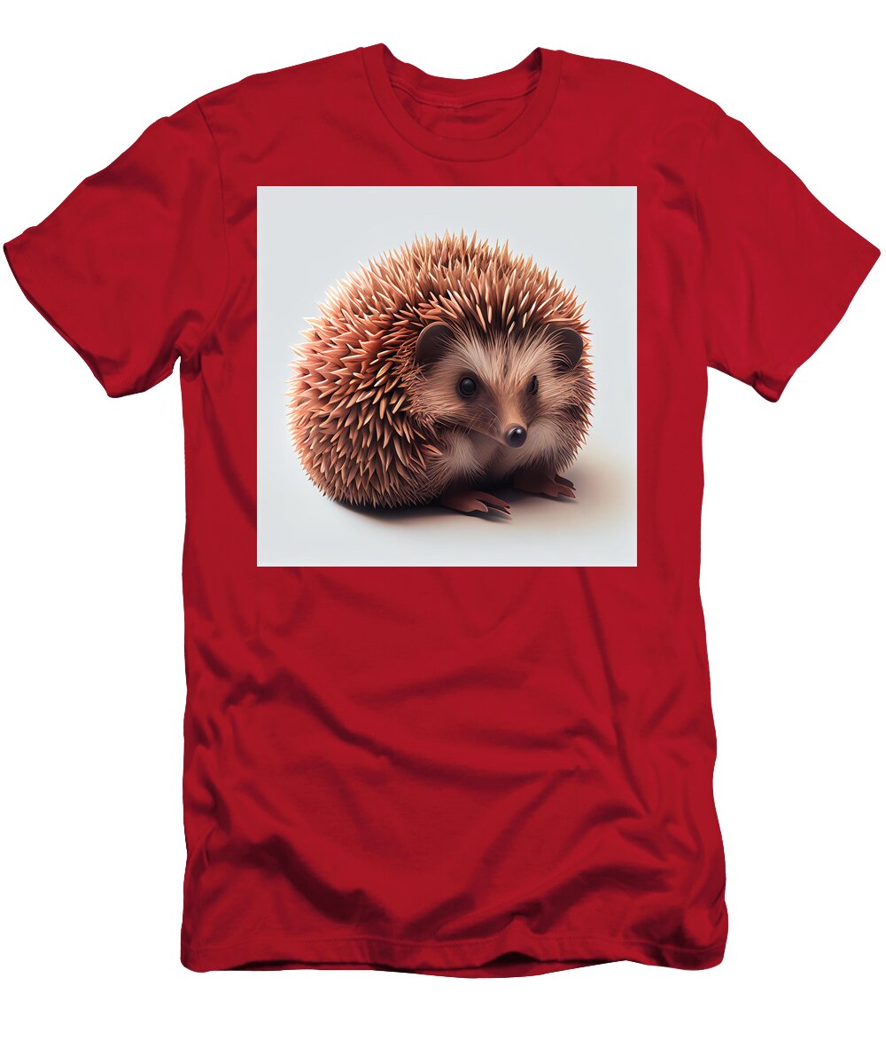 Cute Hedgehog Half Body Postrait Isolated Whit C Fc Bc D Cbaaab By Asar Studios Celestial Images T-Shirt