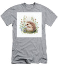 Cute Hedgehog in the Meadow K Watercolor White By Asar Studios Celestial Images T-Shirt