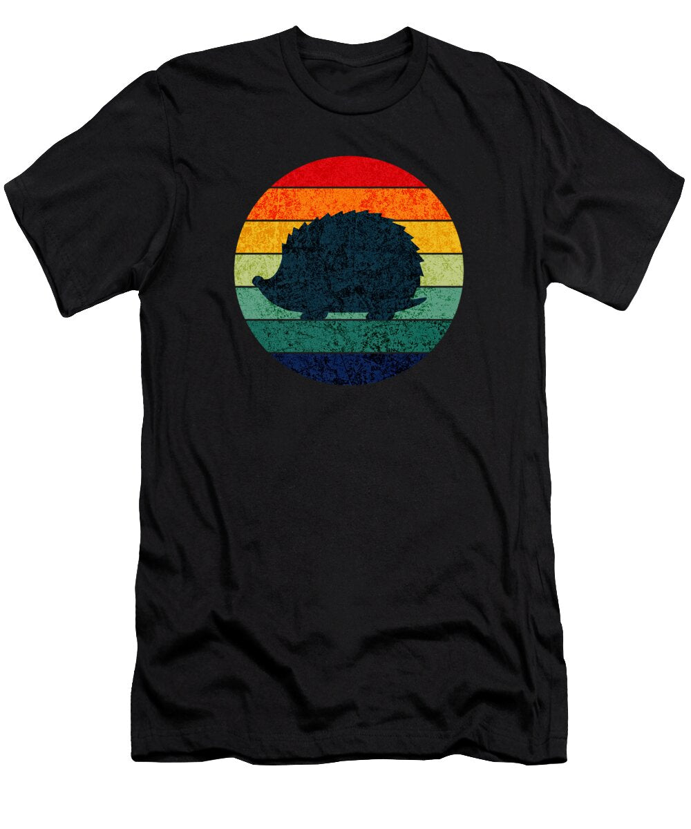 Cute Hedgehog Vitnage Sunset Retro Style Men Women Newdesignera T-Shirt