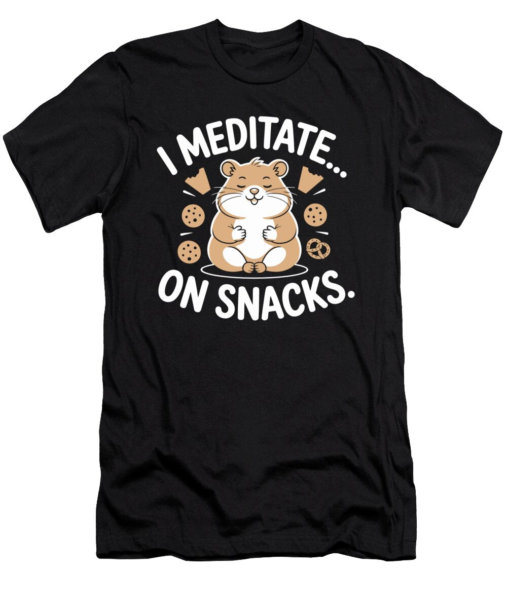 Cute Meditating Hamster Joanna Redesiuk T-Shirt