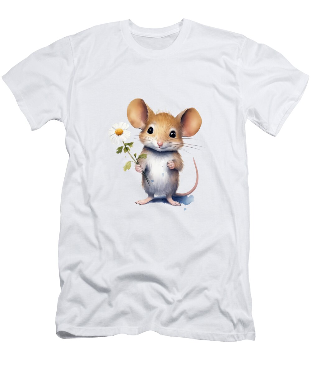 Cute Mouse Art Galaxy T-Shirt