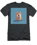 Cute Surprised Hamster with Open Mouth on Blue Maroon Stay T-Shirt