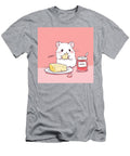 Cute White Hamster Eating Cheese with Jam Chandana Ragar T-Shirt