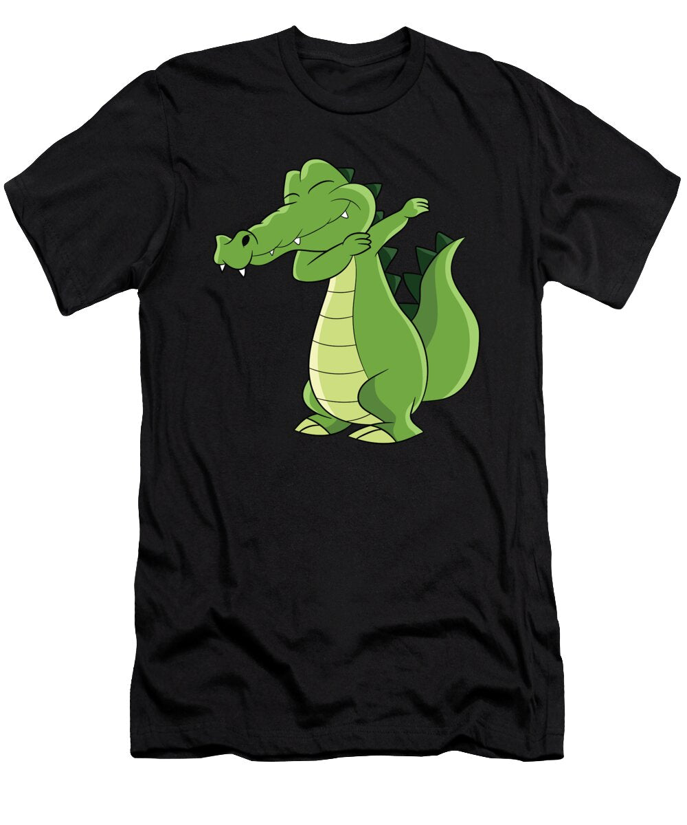 Dabbing Alligator Funny Kids Alligator Eq Designs T-Shirt