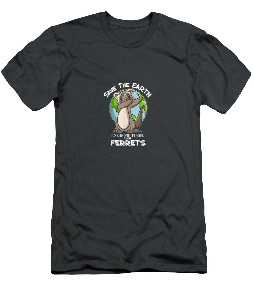 Dabbing Ferret Earth Day for Kids Women Men Earth Day Oghenetejiri5c T-Shirt