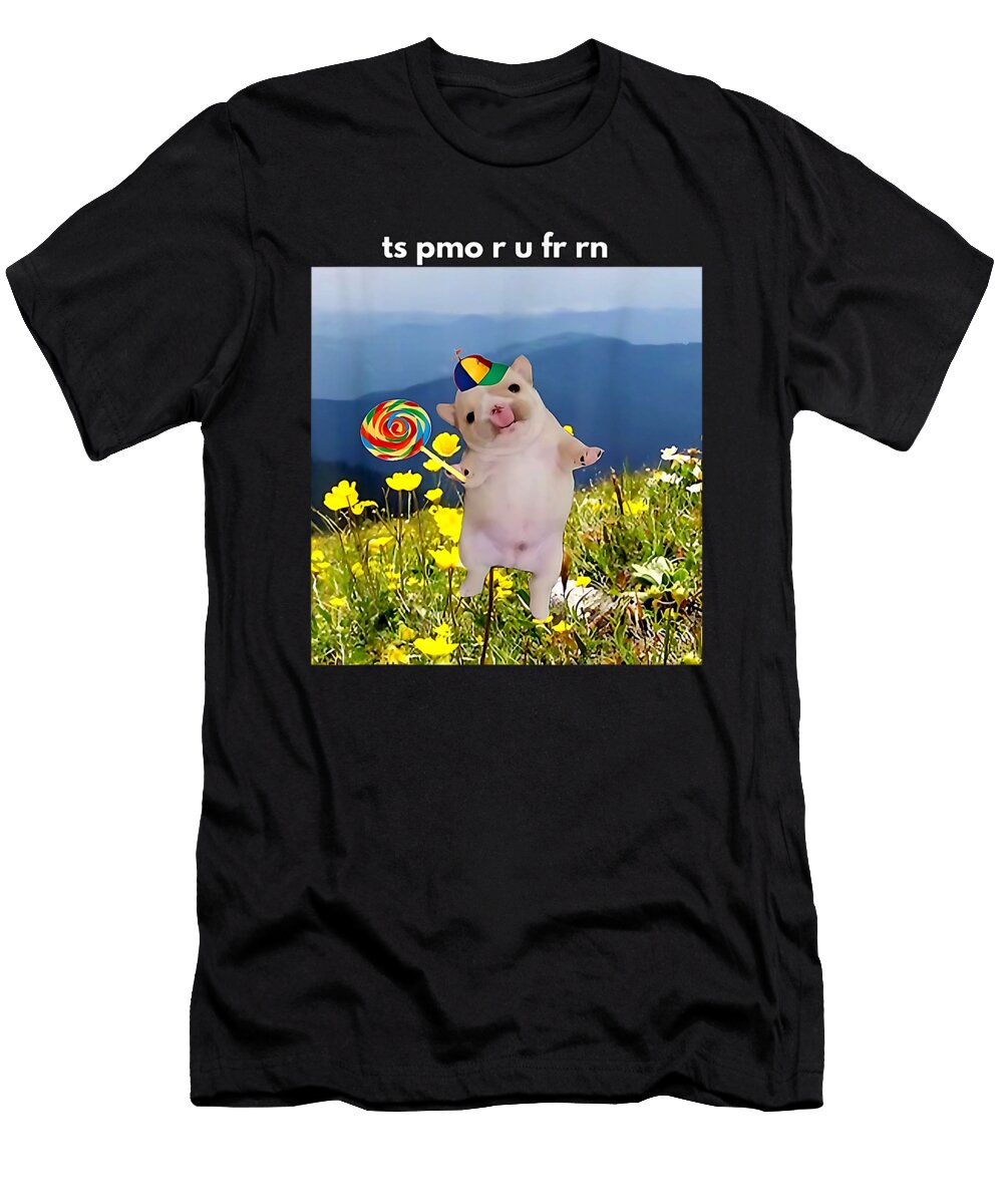 Dancing Hamster in a Flower Field Studi Alex T-Shirt