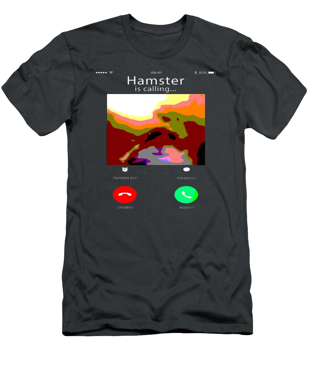 Dank Meme Hamster Staring Front Camera Hamster Calling Gift Blayne Emilia T-Shirt