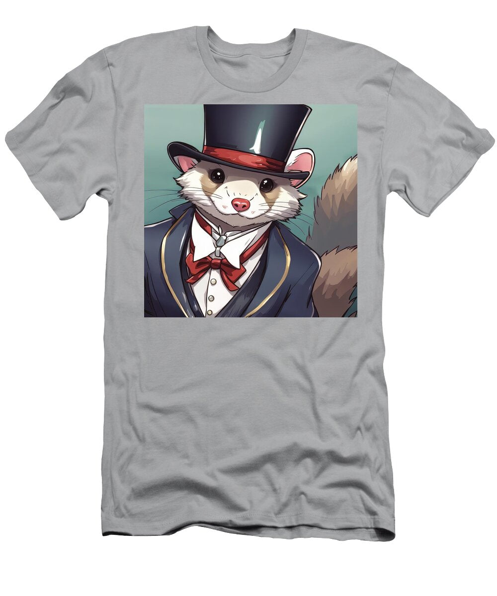 Dapper Ferret in Top Hat Mickey Schex T-Shirt