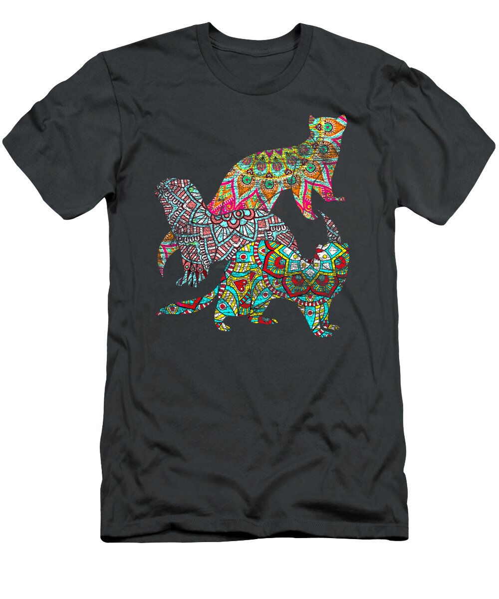 Decorative Pattern Exotic Decoration Ferret Tjay Sparro T-Shirt