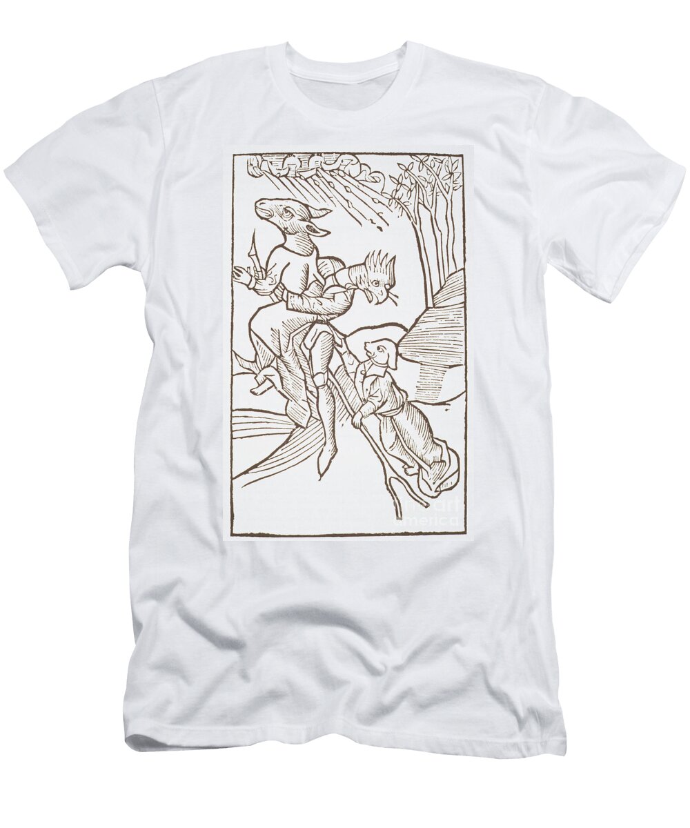 Departure for the Sabbath Copy of an Illustration From Von Den Unholden Oder Hexen By Ulrich Molior Constanz 1489 Used in a History of Magic German School T-Shirt