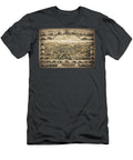 Derry New Hampshire Vintage Map Birds Eye View 1898 Sepia Carol Japp T-Shirt