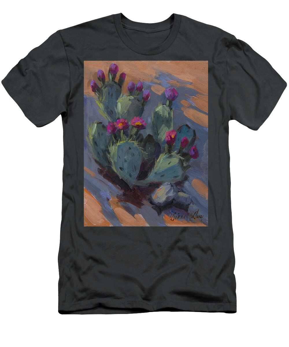 Desert Beaver Tail Cactus Diane Mcclary T-Shirt