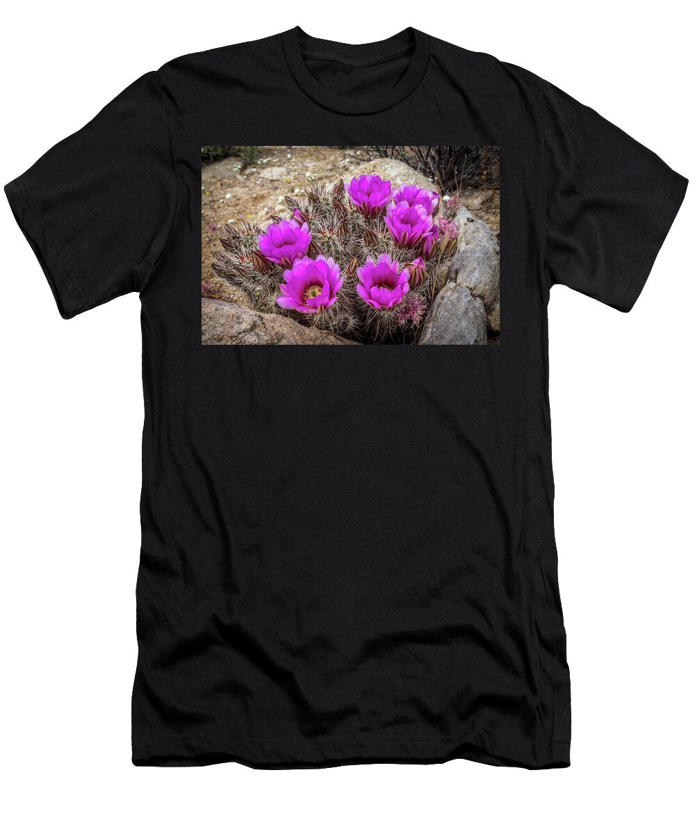 Desert Cactus Bloom Peter Tellone T-Shirt