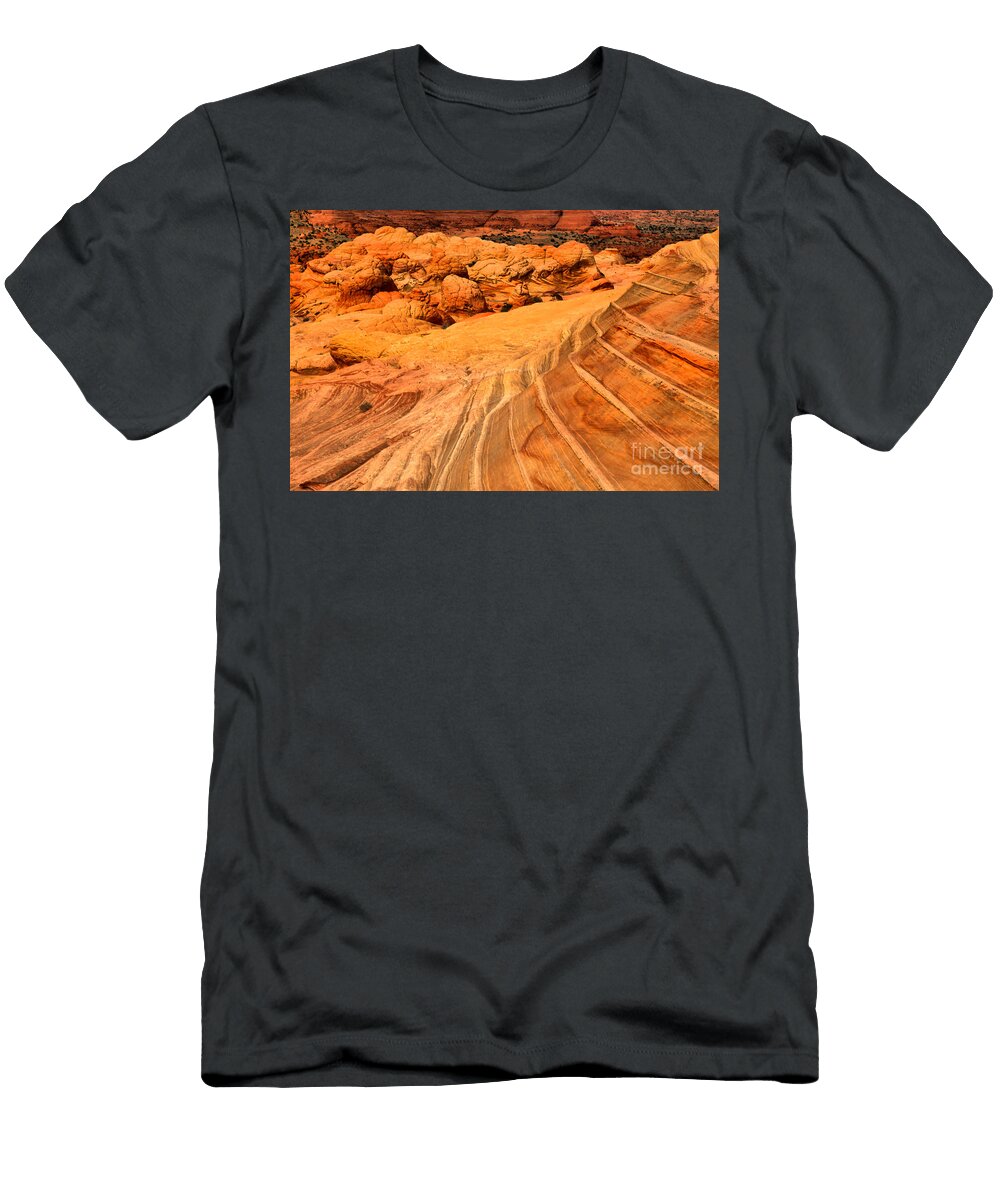 Desert Lines and Brain Rocks Adam Jewell T-Shirt