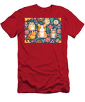 Designs Childish Animals Seamless Page Web Pattern Dog Turtle Flowers Textures Background Funny Can Used Surface Fills Cat Cartoon Wallpaper Hamster Backgroun Wafe Akkash T-Shirt
