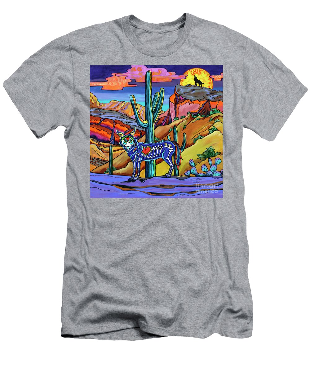 Dia De Los Muertos Coyote Moon Alexandria Winslow T-Shirt