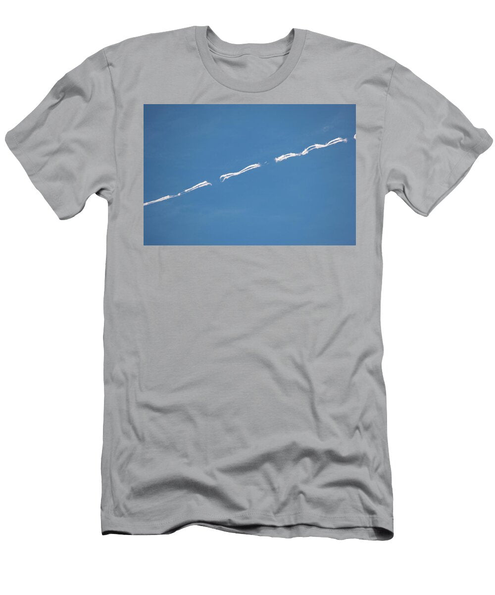 Disolving Vapor Trail Creating Shapes Johan Ferret T-Shirt