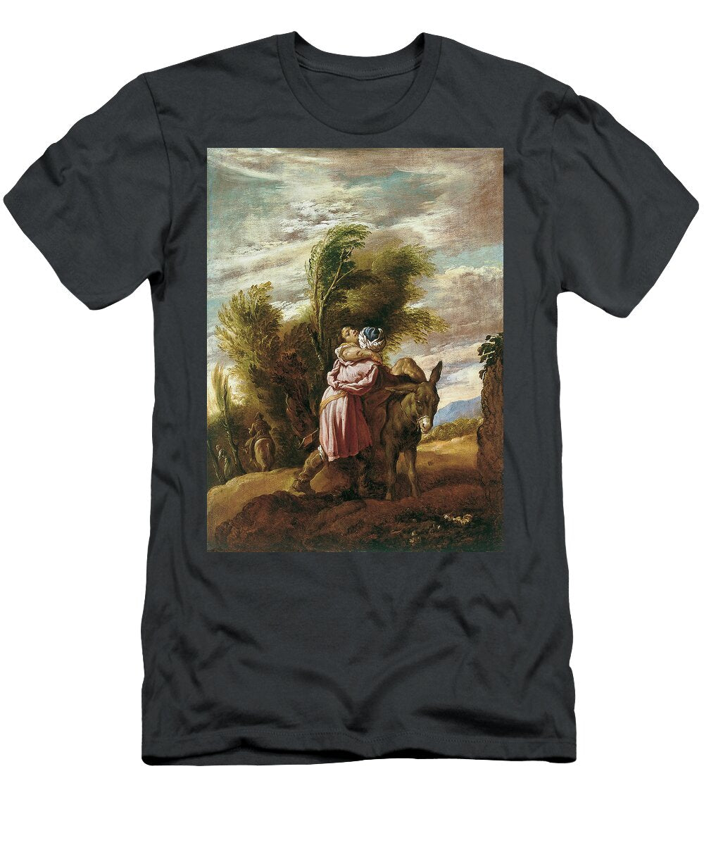 Domenico Workshop Fetti Roma 1589 Venecia 1623 the Good Samaritan Ca 1622 Oil on Pan Domenico Fetti 1589 1624 T-Shirt
