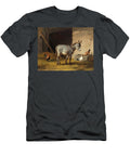 Donkey and Chickens in the Barn Eugene Verboeckhoven T-Shirt