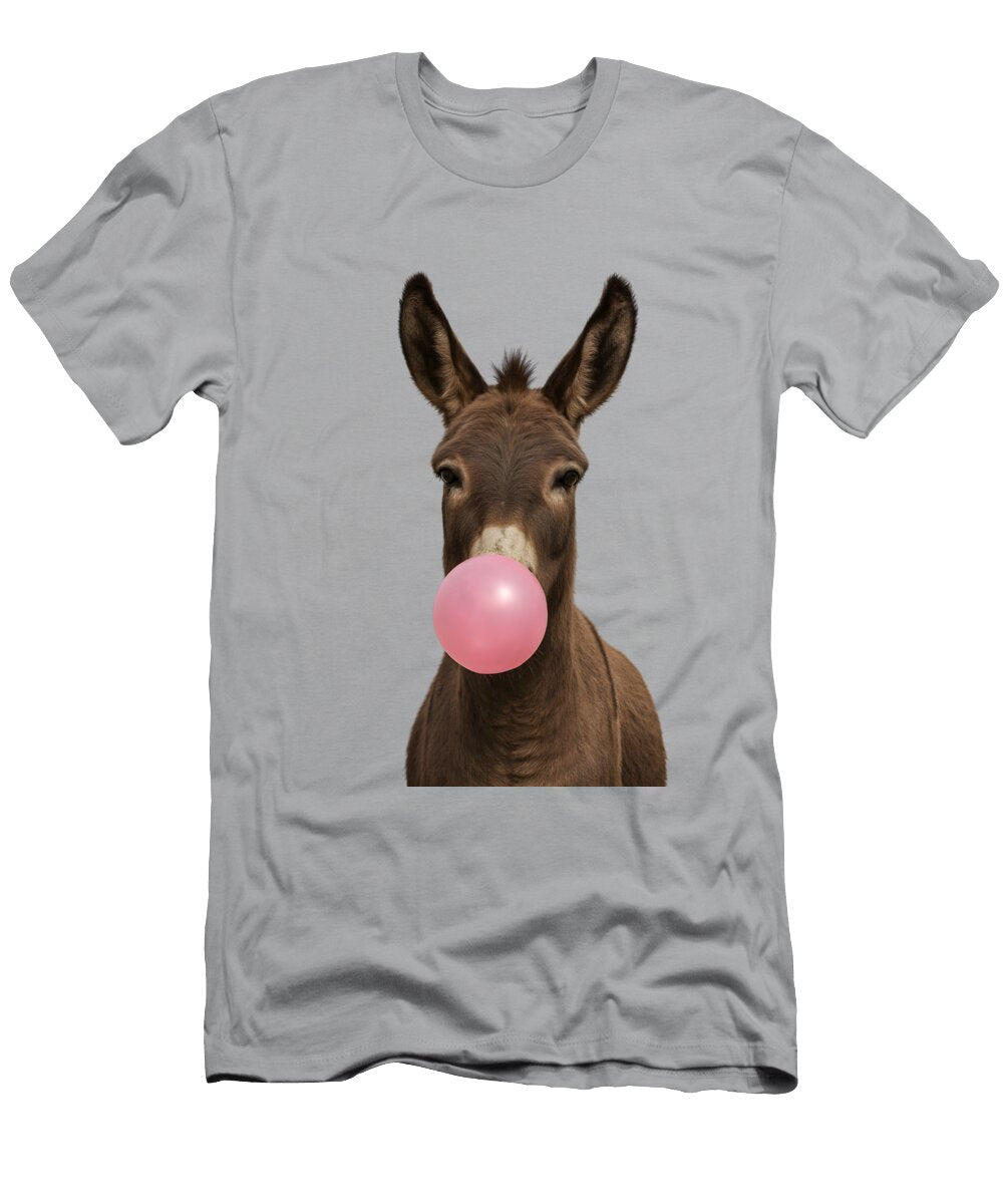 Donkey Blowing a Gum Bubble Mounir Khalfouf T-Shirt
