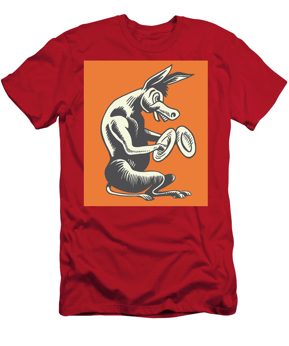 Donkey Clanging Cymbals Csa Images T-Shirt