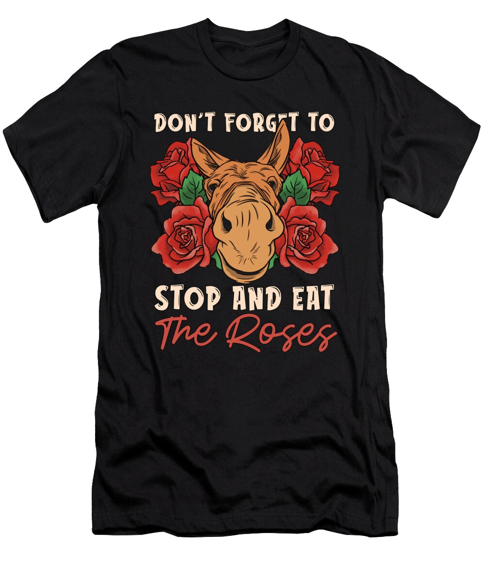 Donkey Dont Forget to Stop Animals Donkey Lover Tshirtconcepts Marvin Poppe T-Shirt