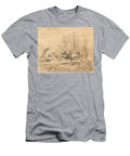 Donkey in a Field L Ane Au Pre Charles Fran Ois Daubigny T-Shirt