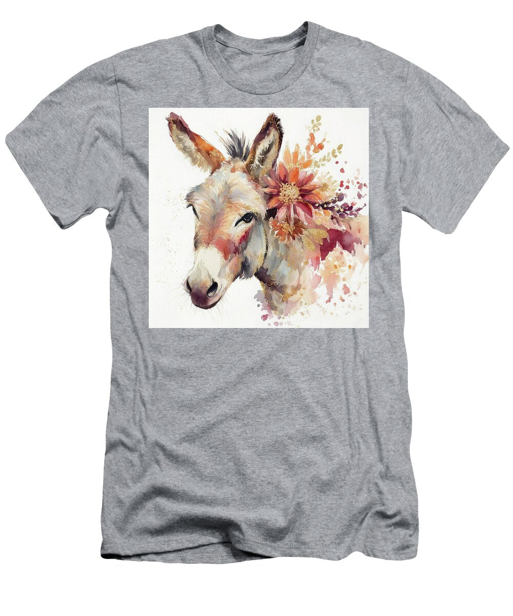 Donkey in Bloom I Lisa S Baker T-Shirt
