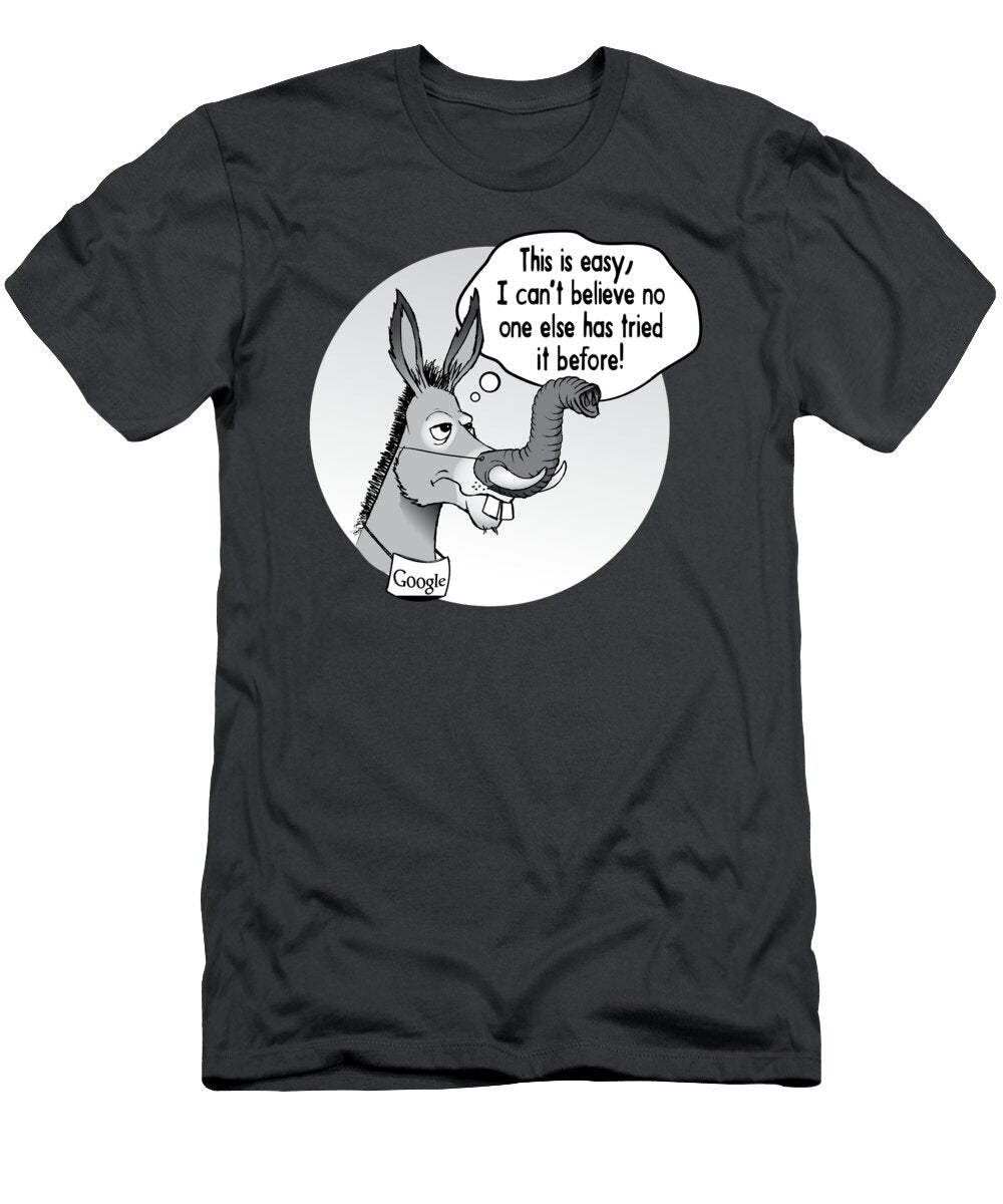 Donkey Joke Trunk Elephant Humor Animal Funny Gift Ideas T-Shirt