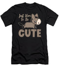 Donkey Just Here to Be Cute Mini Donkey Farmer Pet Tshirtconcepts Marvin Poppe T-Shirt