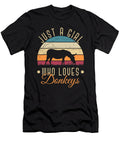 Donkey Lover Farmer Women Girls Farm Animal Retro Donkey Dhbubble T-Shirt