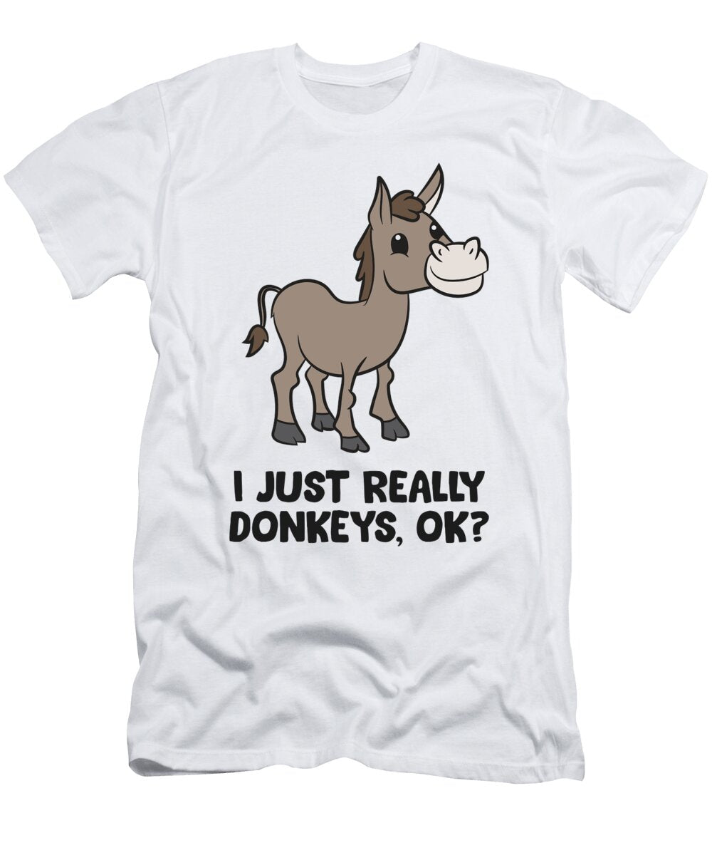 Donkey Lover I Just Really Like Donkeys Eq Designs T-Shirt