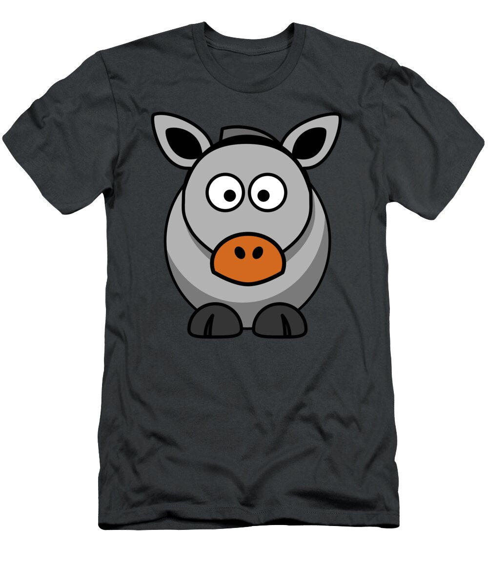Donkey Mammal Animal Farm Cartoon Comic Gray Ass Funny Gift Ideas T-Shirt