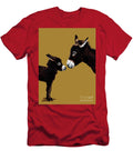 Donkey Mother and Baby on Golden Yellow 2020 Mike Davis T-Shirt
