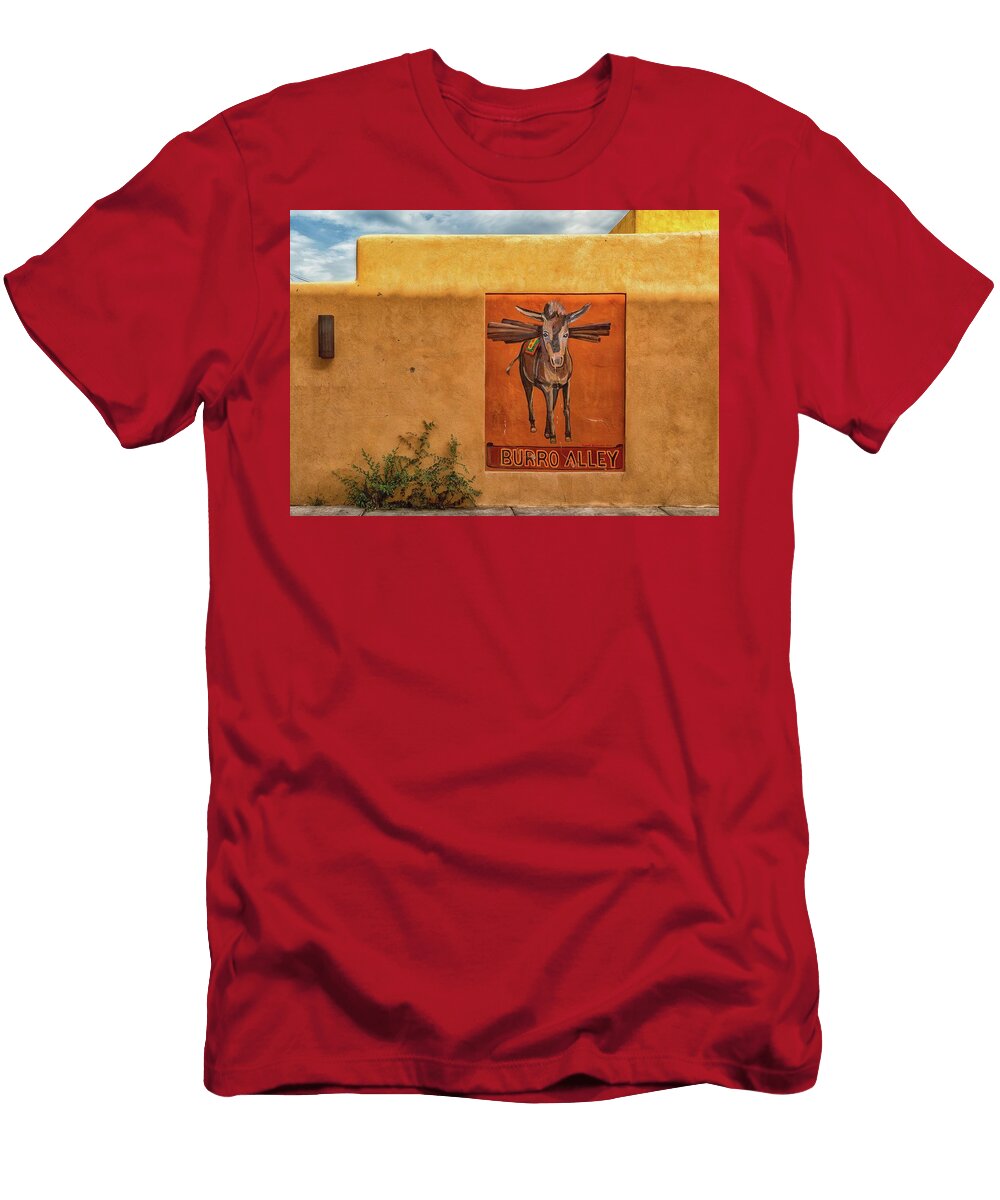Donkey Wall Mural in Burro Alley Downt Santa Fe New Mexico Travel Poster Art Print T-Shirt