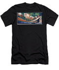 Donkeys Carry Supplies Across a Rope Bridge Illustration From Helpers Without Hands By Gladys Davidson Published in 1919 John Edwin Noble T-Shirt