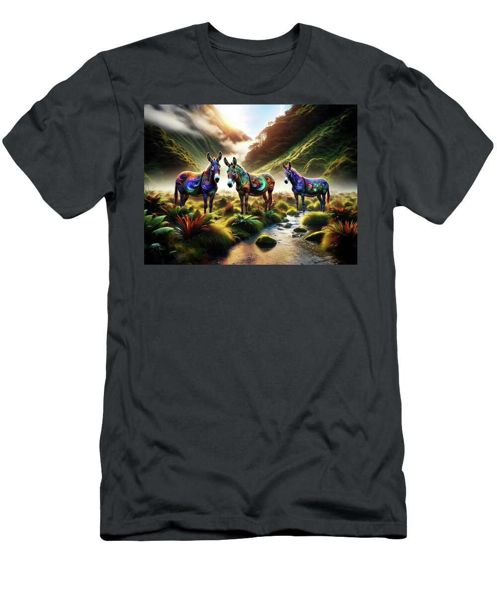 Donkeys of the Mystic Vale Bill and Linda Tiepelman T-Shirt