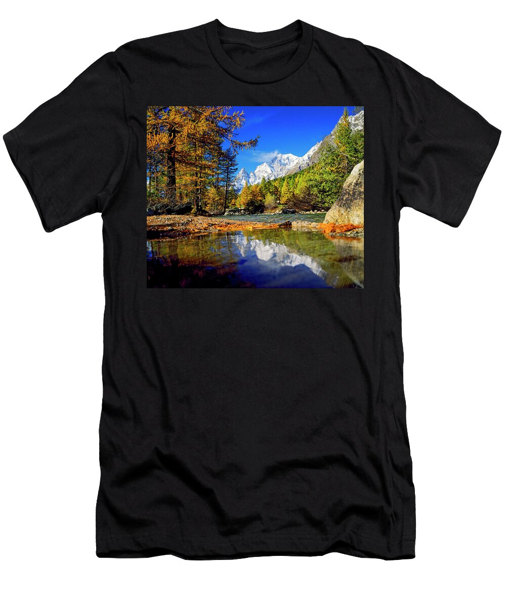 Dora Stream Mont Blanc Italy Johanna Huber T-Shirt