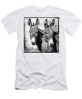 Double Trouble Donkeys Bw Athena Mckinzie T-Shirt