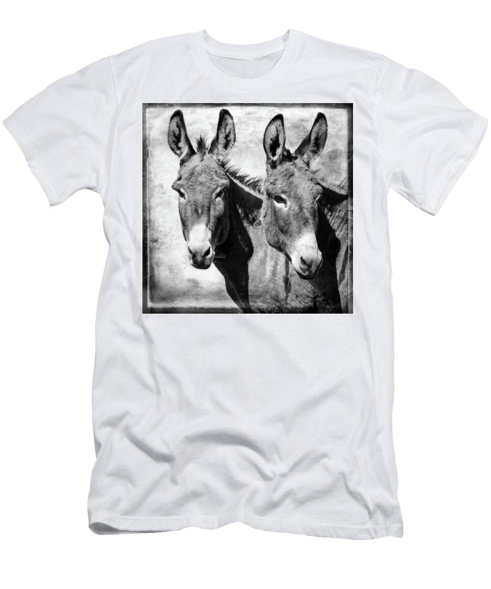 Double Trouble Donkeys Bw Athena Mckinzie T-Shirt